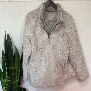 Stoic 3/4 Zip Fleece Pullover NWT Comfy Sherpa